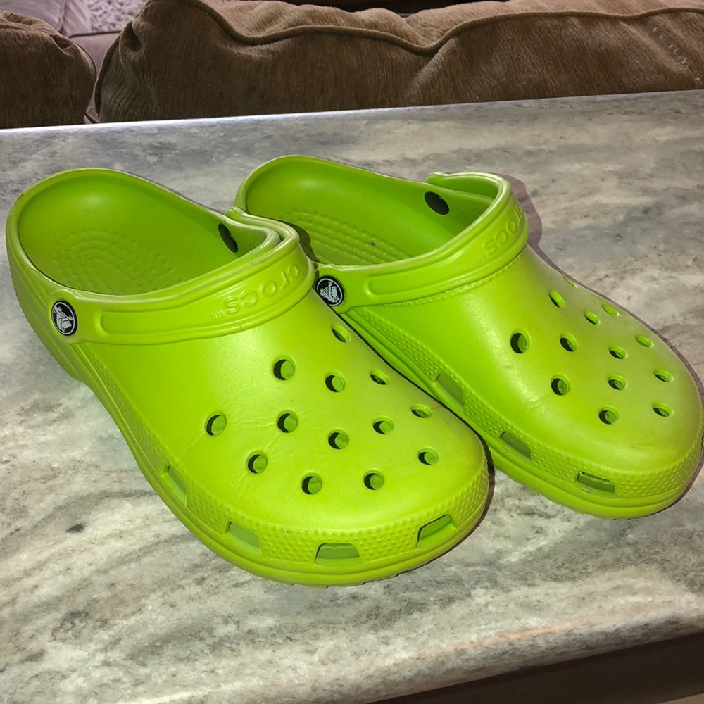 Lime Green Crocs